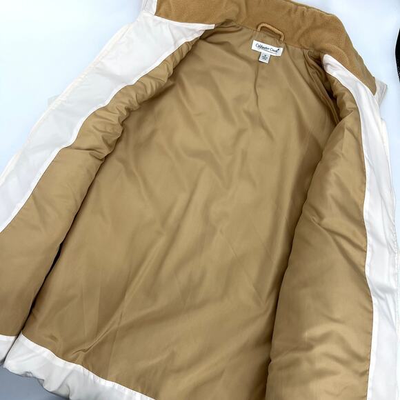 Coldwater Creek 2-Piece Turtleneck and Quilted Vest Size 1X Cream & Golden Ochre - Picture 8 of 13